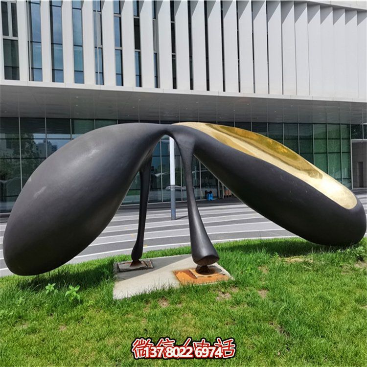 抽象不銹鋼景觀(guān)擺件，為你的廣場(chǎng)和公司添上創(chuàng)意色彩