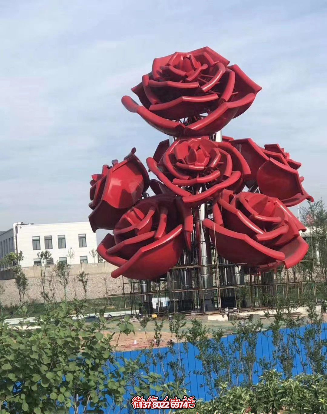 紅色玫瑰不銹鋼創(chuàng)意雕塑——美化廣場,增添驚喜 紅色玫瑰不銹鋼創(chuàng)意雕塑——美化廣場,增添驚喜