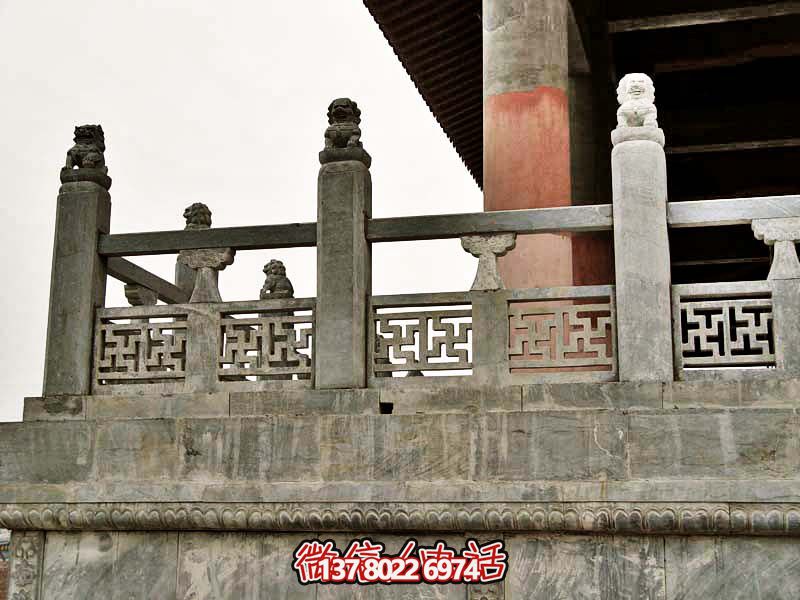 古典風格青石雕塑欄桿防護系統(tǒng)