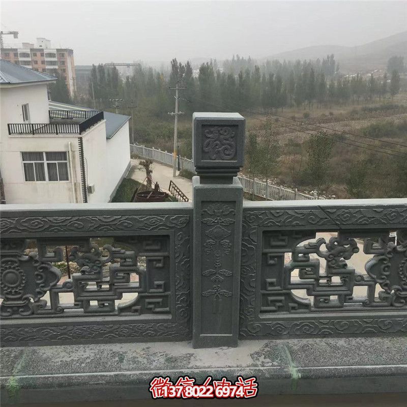 庭院陽(yáng)臺(tái)青石仿古鏤空欄桿護(hù)欄雕塑 庭院陽(yáng)臺(tái)青石仿古鏤空欄桿護(hù)欄雕塑